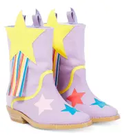 [Stella McCartney Kids] Stella McCartney Kids Faux leather fringe cowboy boots UK 13 purple