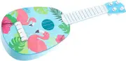 Vaguelly Children's Guitar Early Learning Toy Educational Musical Instrument Mini Plastic String Guitar Plaything Home Decorative Ornament