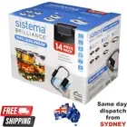 Sistema Brilliance Leakproof Food Storage Container 14Pcs BPA Free Made in NZ