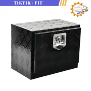 14 x 12 x 18 ’’Black Aluminium Underbody Truck Tool Storage Box w/T-Handle Latch