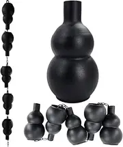 DFTDFYXYRain Chain Outdoor Rain Chains Rain Water Catcher Aluminum Downspout Catcher Adjustable Rain Catcher Chain with Hook and Holder for Gutters Rain Chains,Courtyard,Temple,Garden,4m(13.1ft)