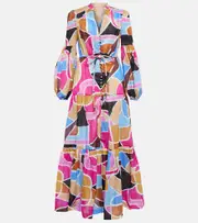 [Rebecca Vallance] Rebecca Vallance Le Reve printed cotton maxi dress UK 6 multicoloured