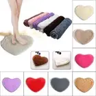 40x30cm Fashion Floor Plush Soft Memory Foam Bath Rug Flannel Carpet Heart Mat