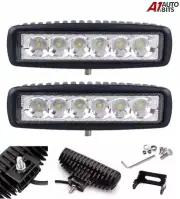 Powerful Front Bull Nudge Bar & Spot Smd Led Lights X2 12v Day Lamp Car