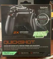 Bionik Quickshot Rubber Grip Dual Setting Trigger Lock for Xbox One New