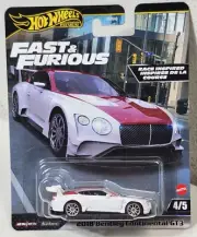 Hot Wheels 2024 Premium Fast & Furious 2018 Bentley Continental GT3 Car NEW