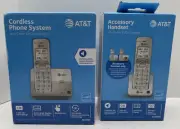 AT&T EL51103 DECT 6.0 Phone, 1 Cordless Handset, Silver Plus Extra Handset New