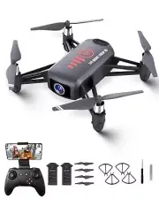 Drone with Camera, 1080P FPV Mini Drones, 2 Batteries, Great for Beginners