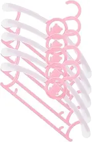 FUNNETOYU 5pcs Kids Space-Saving Hangers Baby Clothing Hangers Small Size Nursery Coat Racks