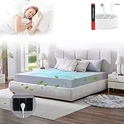 Grounding Sheets King 90% Organic Cotton 10% Pure Silver Fiber Superior Earthing Fitted Sheet 400 Threads Earth Connected Bed Sheet with Pen Socket Tester and Long Grounding Cord (76"x 80"x 15" Grey)