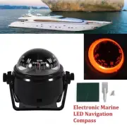 Car Vehicle Dashboard Navigation Compass Ball w/ LED Light for Boat Marine Truck