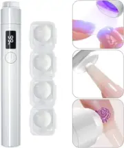 Xoxomeg Handheld Mini LED Nail Lamp, Portable Uv Nail Lamp,Cordless Rechargea...
