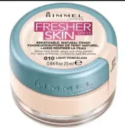 Rimmel Fresher Skin SPF 15 Natural Finish Foundation 010 Light Porcelain