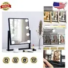 Hollywood Style Vanity Mirror with Touch Control & 3 Color LED Lights - Black