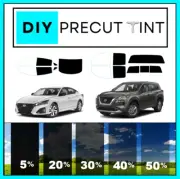 DIY PreCut Window Tint Kit Fits ANY NISSAN 2000-2023 ANY Shades ALL REAR Windows (for: Nissan)