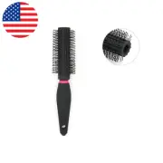 Round Hair Brush for Blow Drying – Styling Brush with Grip & Ventilated Barrel