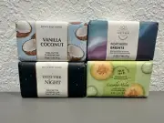 4 Bath & Body Works Bars Northern Brights,Into The Night,Cucumber Melon & Other.