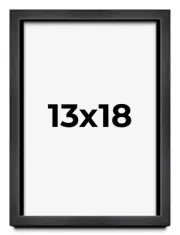 13x18 Shadow Box Frame Grey Charcoal Black | 0.875 Inches Deep | Solid Wood Shad