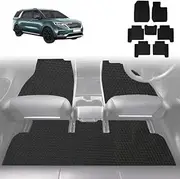 Outback GT 6D Diamond Custom-Fit Car Floor Mats, Compatible with Kia Carnival 2021-Current | Heavy Duty | Anti-Slip | All Weather Protection | Car Accessories