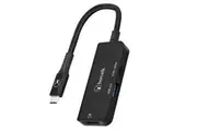 Bonelk Long-Life 3in1 USB-C M to F HDMI USB MultiPort Hub For PC Laptop Black