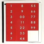 LEGO STICKER SHEET 40541 Manchester United Go Brick Me BrickHeadz Decals Soccer