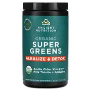 Ancient Nutrition, Organic Super Greens, Alkalize & Detox, 7.5 oz (213 g)