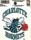 Vintage Charlotte Hornets NBA Basketball Reusable Static Cling Decal New
