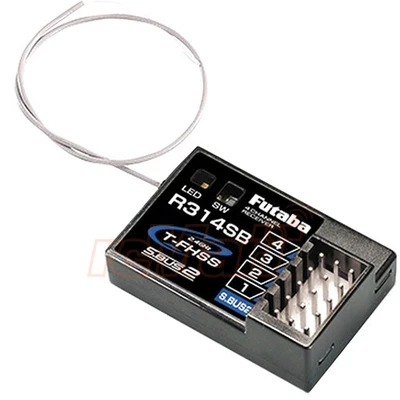 Futaba R314SB 4 Channel 2.4GHz T-FHSS Receiver 4PLS 4PX 4PXR 4WD RC Cars #R314SB