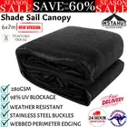 Instahut Shade Sail ShadeCloth Heavy Duty Sun Canopy Rectangle Outdoor Garden AU