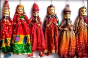 3 Pair SET Indian Handmade Cloth Georgette Beautiful Puppets Sets Male Or Female