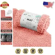 XXL Waterproof Cat Litter Mat - Non-Slip, Machine Washable & Soft Design