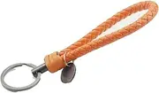 Vintage Retro Solid Color Leather Rope Weave Braided Strap Keychain Keyring Car Key Chain Holder Keys Fob Sling Jewelry Gift/286