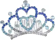 [Beatifufu] Kids Tiara Birthday Tiara Kids Crystal Tiara Girls Party Hair Accessory Kid Hair Accessories Hair Accessories for Women Princess Hair Accessories Queen Tiaras Crown Mini Headband