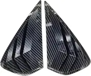 Compatible for Kia Cerato Forte K3 2019-2023 Car Styling Rear Window Side Vent Shutter Louver Panel Trim Cover Accessories Carbon Fiber