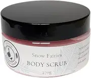 Little Brown Goose Snow Fairies Whipped Body Sugar Scrub 270g. 100% Vegan-Friendly, Natural Exfoliant Body Scrub for Smooth Skin, Non-Greasy, Mess-Free, Body Scrub Body Polish, Handmade in South Australia