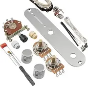 Musiclily Pro Electric Guitar DIY Wiring Kit Upgrade for American Style TL with 3-Way Switch and 2A Pots, Chrome