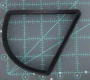 New Pie or Cake Slice Shape Plastic Cookie Cutter Cut Dough Fondant Pastry 4"