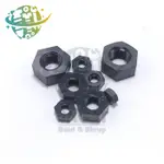 HITAM HEXAGON 尼龍螺母 NUT M3 機器人塑料螺母螺栓螺絲螺絲黑色尼龍黑色