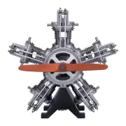 TECHING DM116 1/6 Metal Five-Cylinder Radial Engine DIY Assembly Kit Excellent STEAM Science Education Discovery Toys Ch