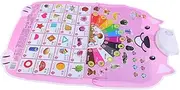 SHOWERORO Early Education English Chart Toddler Audio Learning Posters Bilingual Audio Safe Pvc Boys and Girls' Learning Toy Wall Chart for Boys and Girls