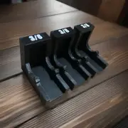 Modular Ratchet Organizers w/Magnets 3X 3/8'' Ratchet tool storage for tool box