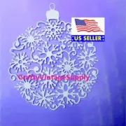 Christmas snowflake ornament with loop metal cutting dies cut machine cutter die