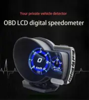 Car Digital Display Multi-function Gauge OBD2 HUD Gauge Boost EGT Scan Tool (for: Honda)