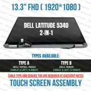 Dell 7DTKC 13.3" Touch Screen FHD Glossy LCD Complete Screen Assembly With RGB