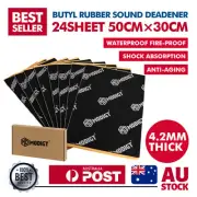 Car Butyl Sound Deadening Mat Heat Shield Under Hood Firewall Boot Insulation AU (for: Subaru)