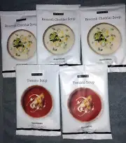 Epicure 3- Broccoli Cheddar And 2- Tomato Soup Qty 5