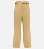[Dion Lee] Dion Lee Interlock high-rise wide-leg pants AU 4 green