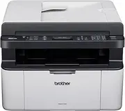 Brother MFC-1810 Mono Laser Multi-Function Centre, USB 2.0, Compact, A4 Printer, Small Office/Home Printer, Light Grey/Cream