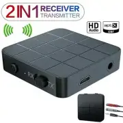 Wireless Bluetooth 5.0 Transmitter&Receiver Audio Adapter Aux 2in1 3.5mm NEW.