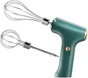 SagaSave Electric Whisk, Portable Hand Electric Mixer, USB Rechargeable Handheld Portable Egg Whisks for Whisking, Mixing, Pudding (Green)